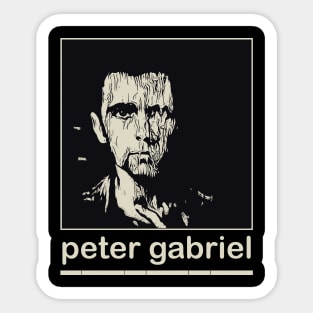 Peter Gabrieler art drawing Sticker